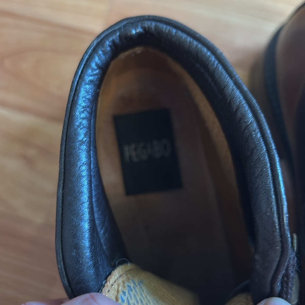 Pegabo Brown Leather lace-up  Boots - Picture 10 of 11